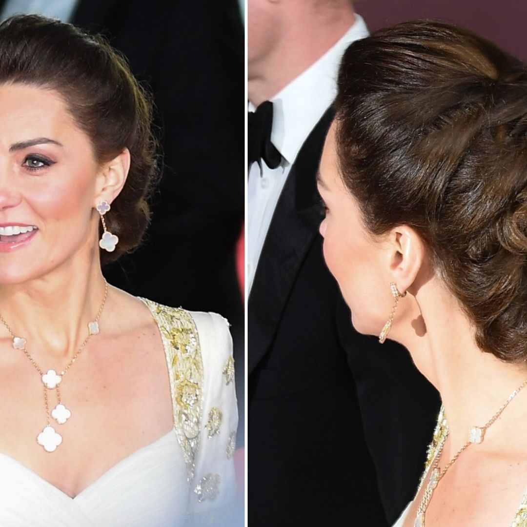 Kate Middleton wore an ultra-glamorous braided hairstyle on the BAFTA red carpet