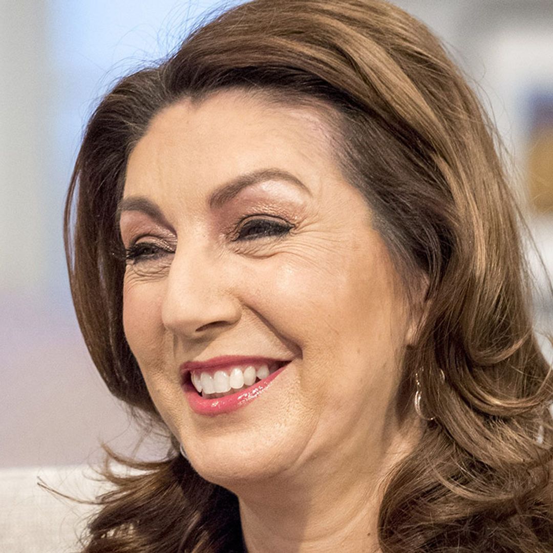 Jane McDonald looks flawless in stunning floral dress