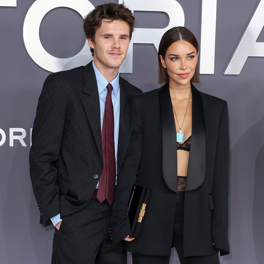 Cruz Beckham and girlfriend Jackie Apostel twin in statement looks