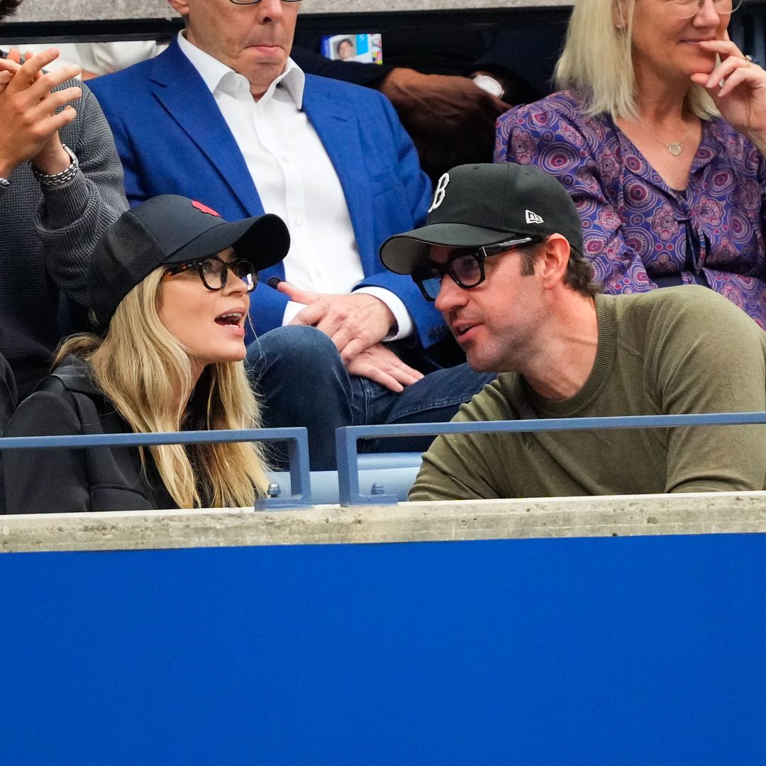 Emily Blunt and John Krasinski make rare family outing with daughters Hazel and Violet at the US Open