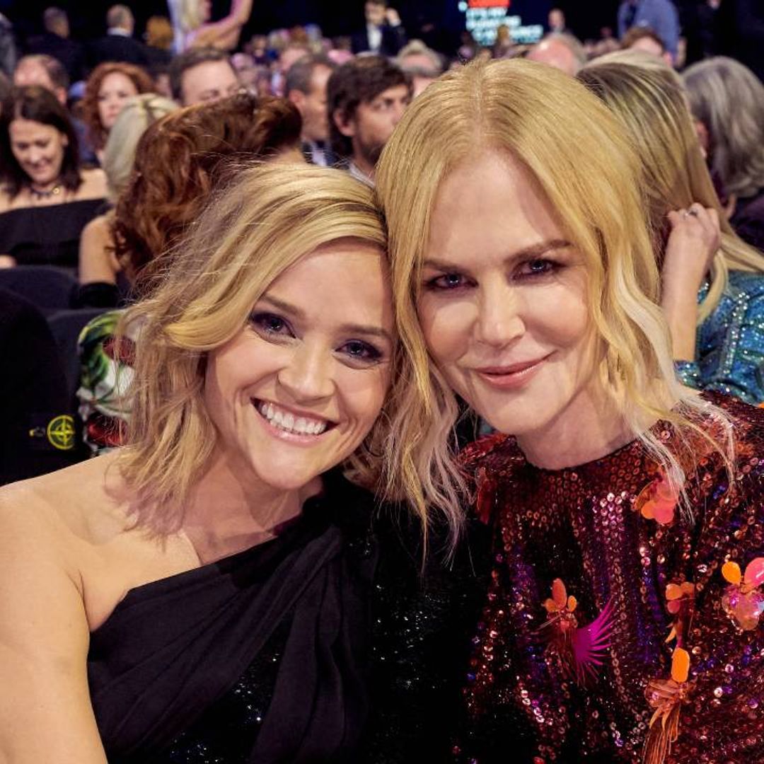 Nicole Kidman and Reese Witherspoon pose on the beach in nostalgic photo