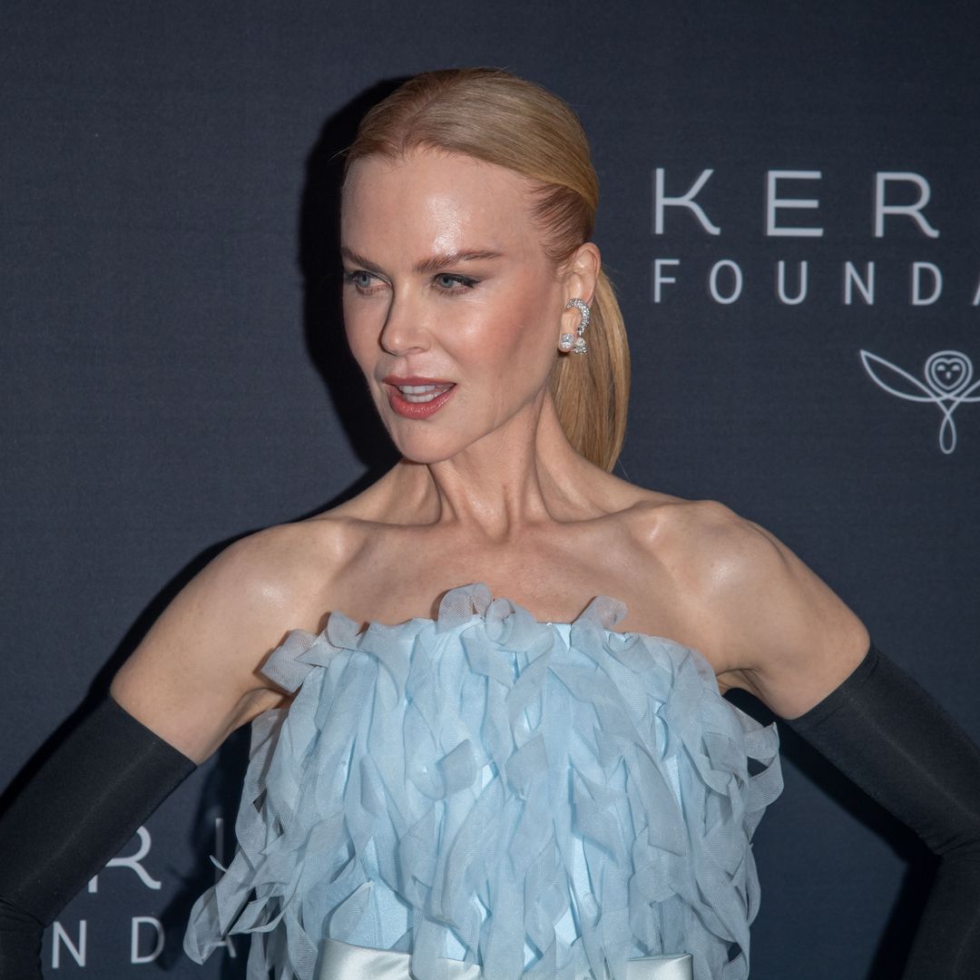 Nicole Kidman looks out of this world in head-to-toe ruffles and unexpected accessory