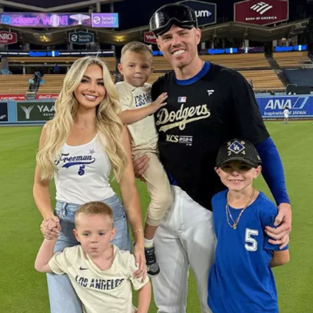 Meet Freddie Freeman's wife and three kids - including his 'twins with a twist'