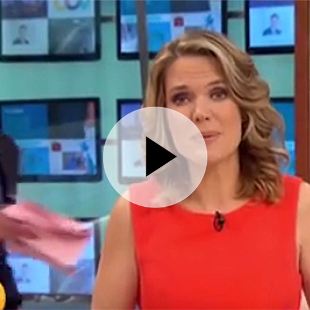 Charlotte Hawkins is video-bombed by Richard Arnold while reading the news live on air: watch!