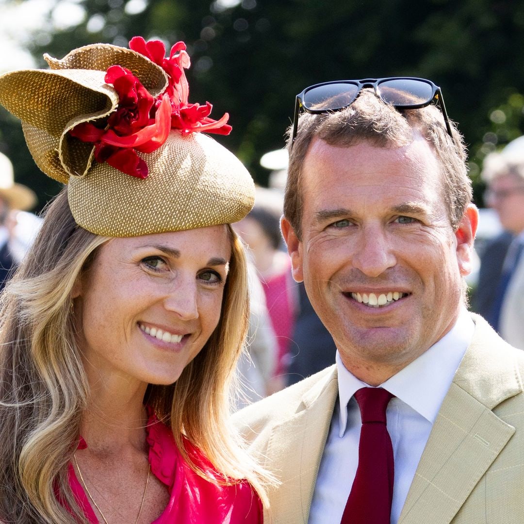 Peter Phillips' girlfriend Harriet Sperling dazzles in seriously bold dress and whimsical hat for loved-up outing