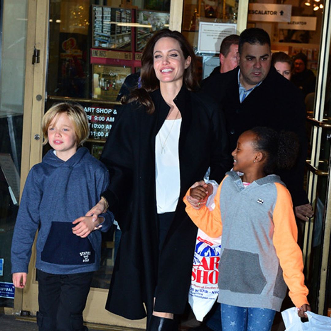 Angelina Jolie in Rome ahead of meeting the Pope