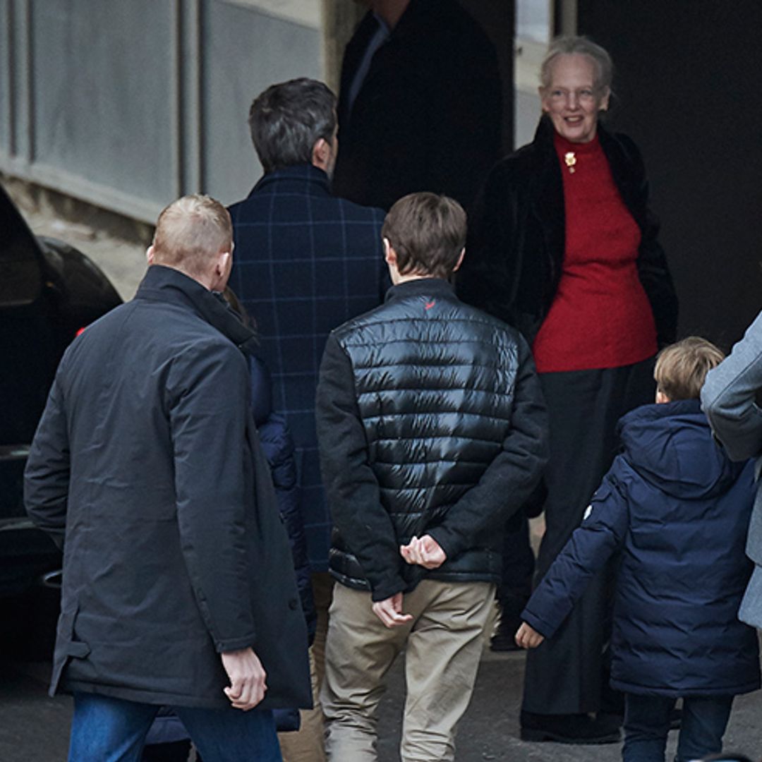 Danish royals out in full force to visit seriously ill Prince Henrik in hospital