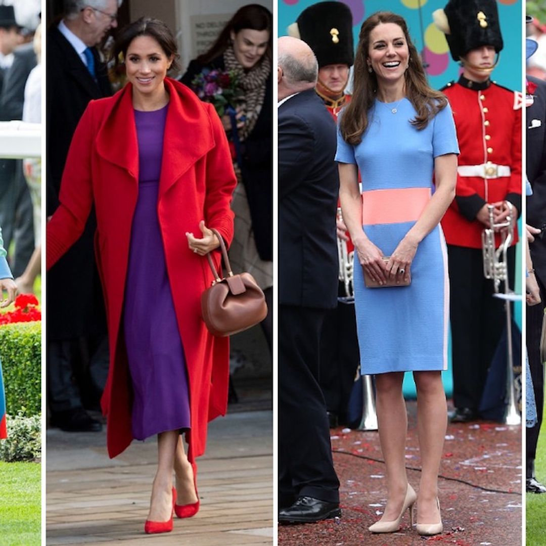 Royal ladies' boldest colour clash outfits! See Kate Middleton, Meghan Markle, the Queen and more