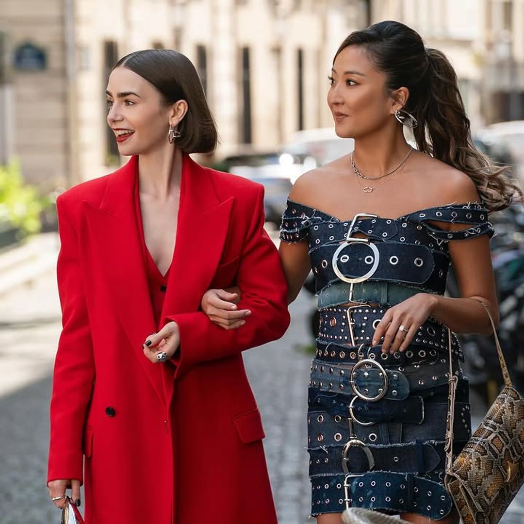 Lily Collins and Ashley Park in Emily in Paris season 5 