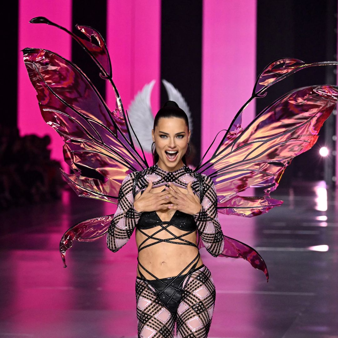 Adriana Lima looks incredible as she makes triumphant return to Victoria's Secret runway