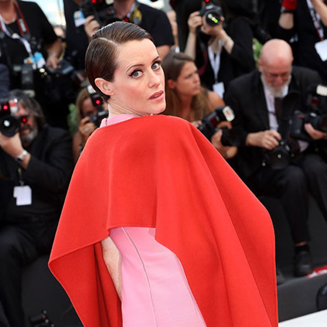 The Crown's Claire Foy stuns in couture Valentino at the Venice Film Festival