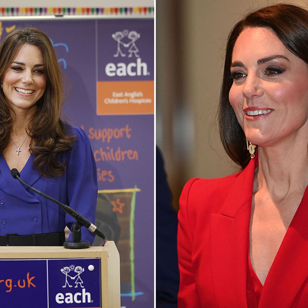 Princess Kate's first royal speech - see how it compares to now in videos