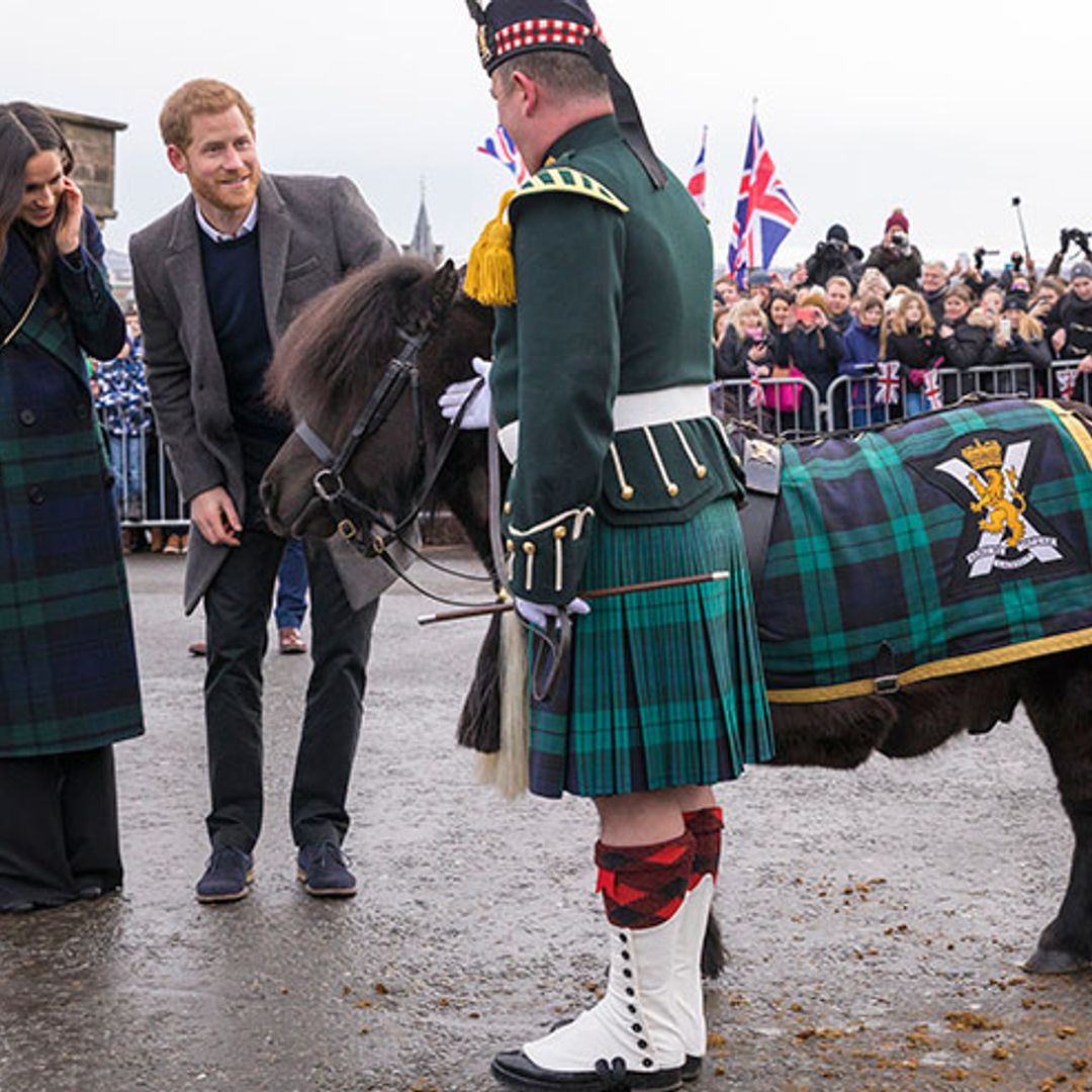 Pony that met Prince Harry and Meghan Markle in Edinburgh had a run in with the Queen last year