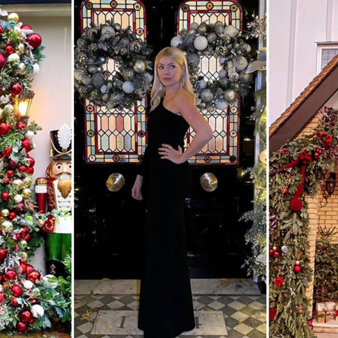 Spellbinding celebrity Christmas doors: Holly Willoughby, Michelle Keegan and more