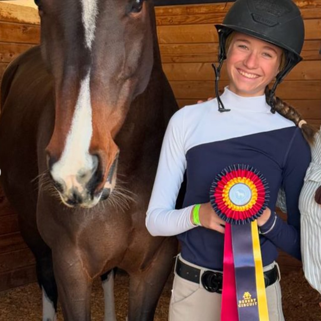 Photo shared by Mark Wahlberg's wife Rhea of their daughter Grace in equestrian gear