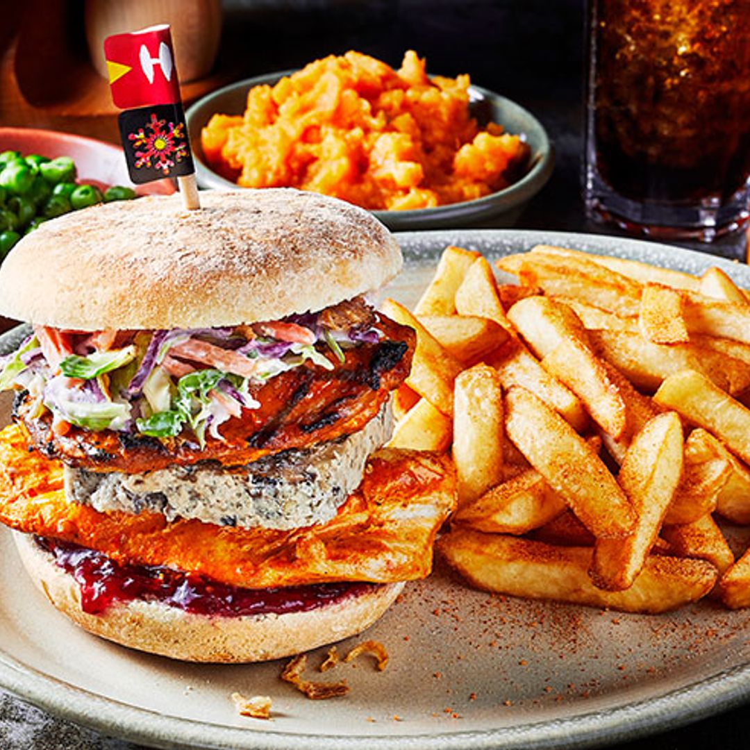 Nando's unveils brand new Christmas burger - and it comes with pate and cranberry sauce!