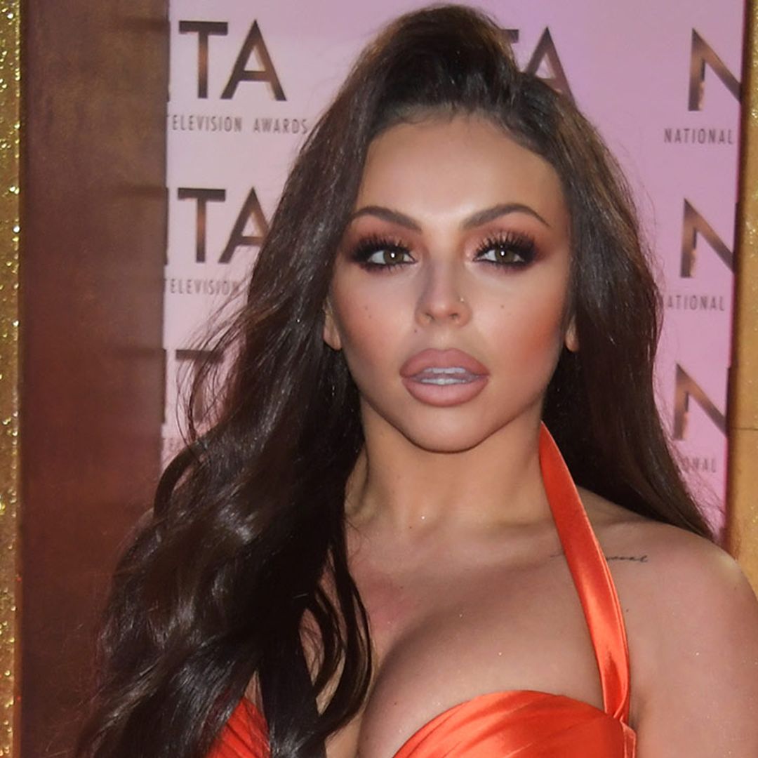 Jesy Nelson shows off 'natural' hair in flirty negligee