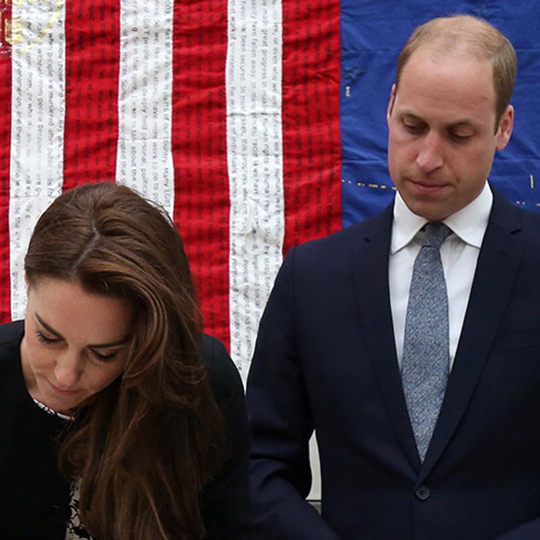 Prince William and Kate visit US Embassy to sign book of condolences for Orlando victims