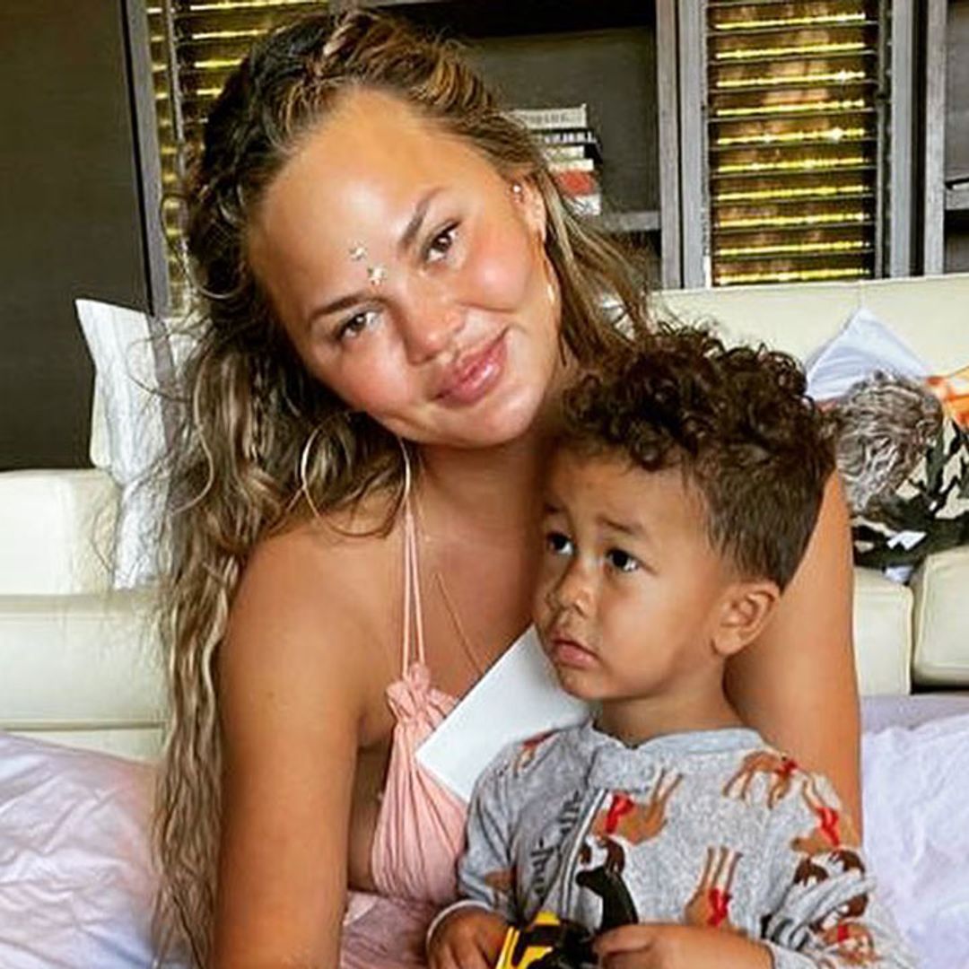 Chrissy Teigen confuses fans with new holiday photo of son Miles