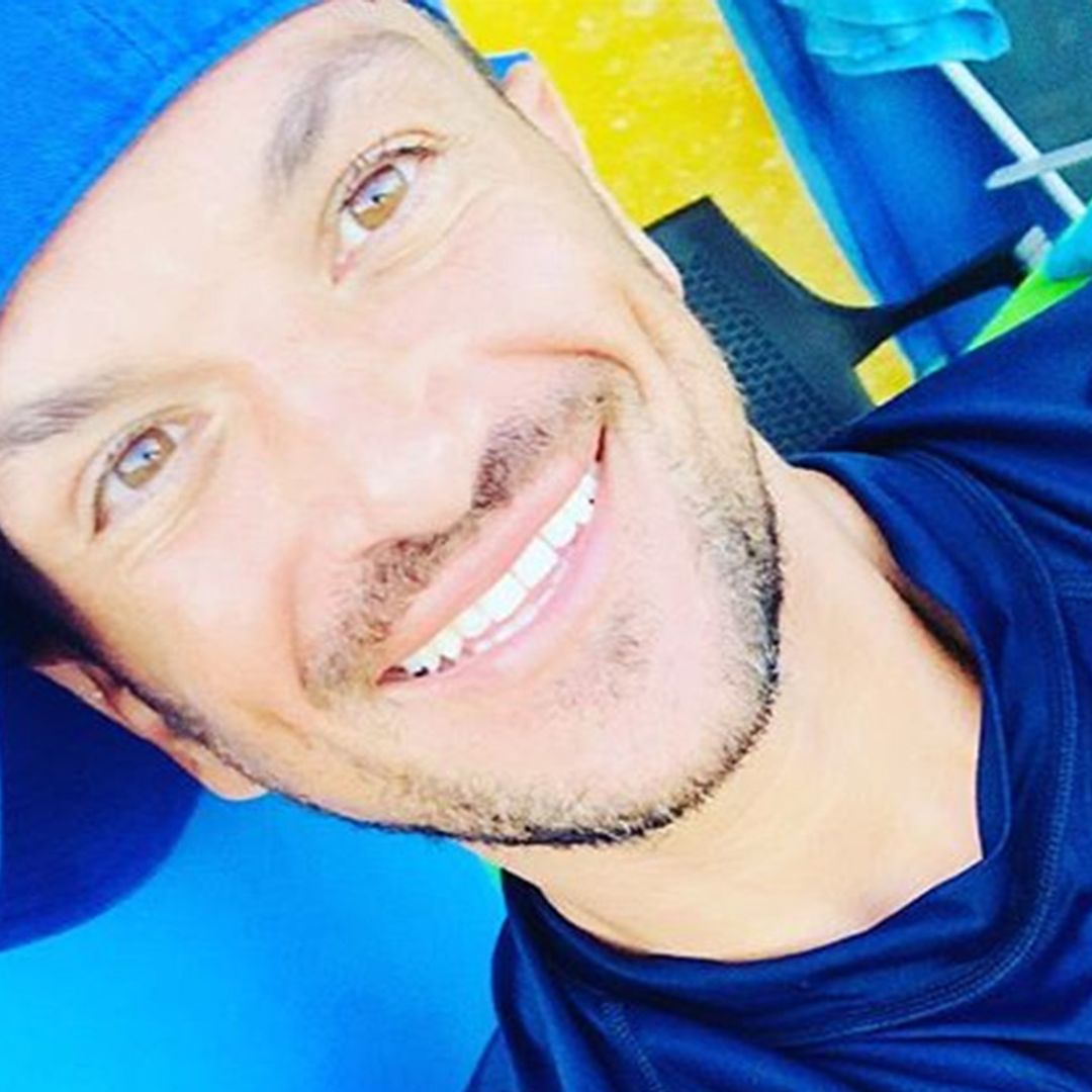 Peter Andre shows off huge swimming pool in Cyprus holiday home