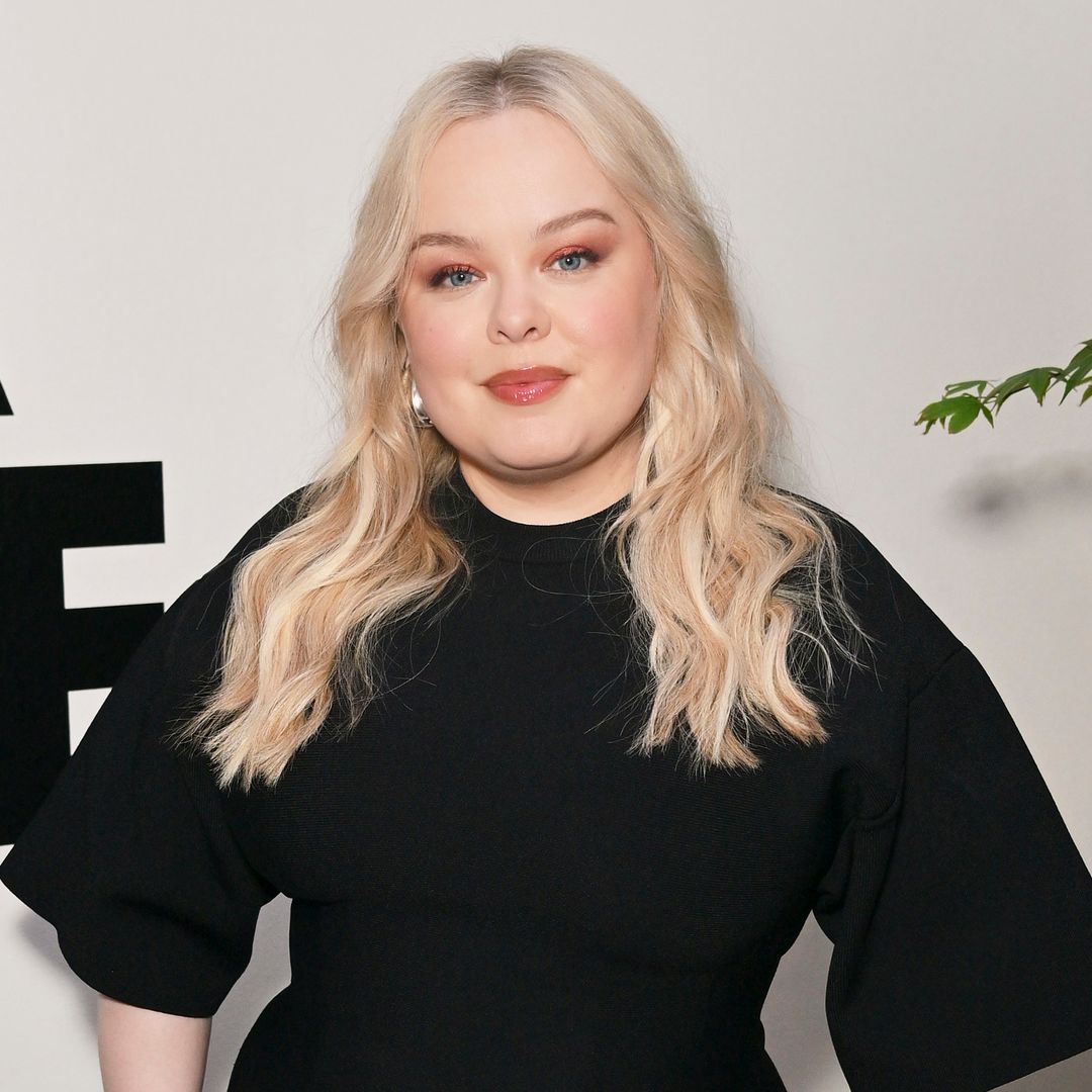 Nicola Coughlan's little black dress and platform heels ooze classic cool-girl chic