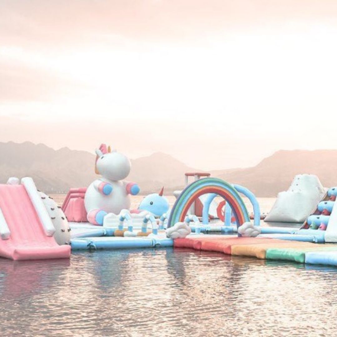 There’s an inflatable unicorn island in Asia and we can’t deal