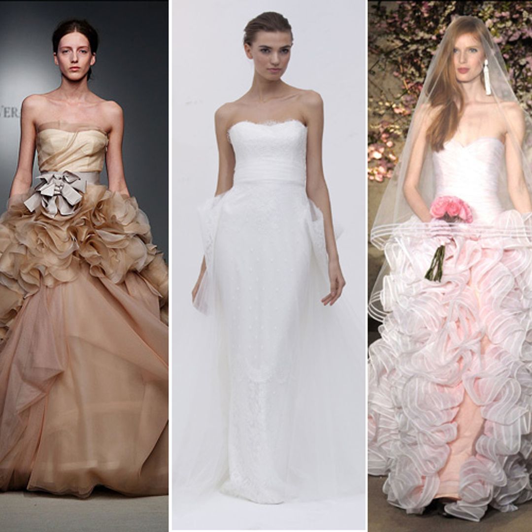 Pearls, petals and pleating at New York Bridal Week 2012