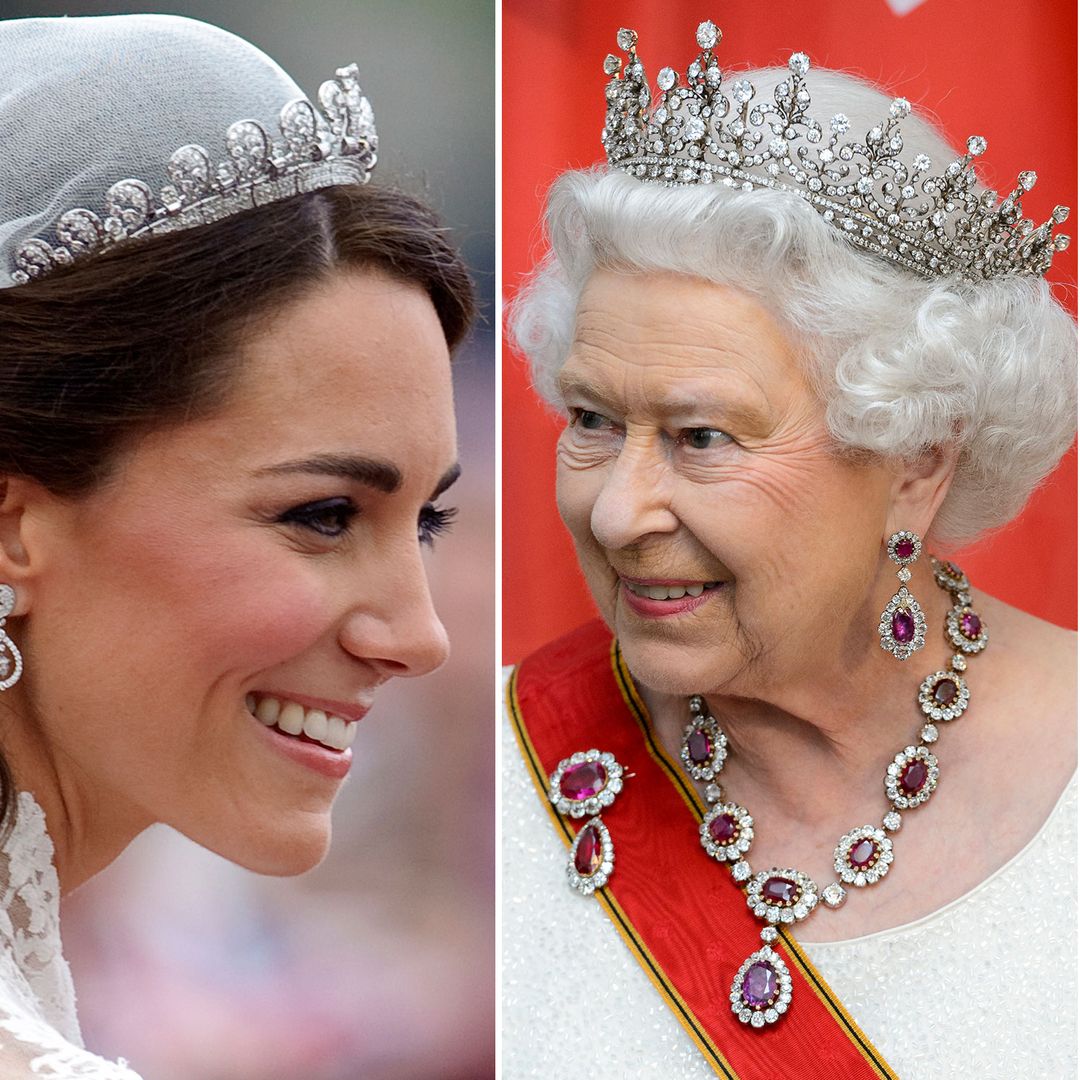 Best photos of the royal family's tiaras worn by Princess Kate, Queen Camilla and more