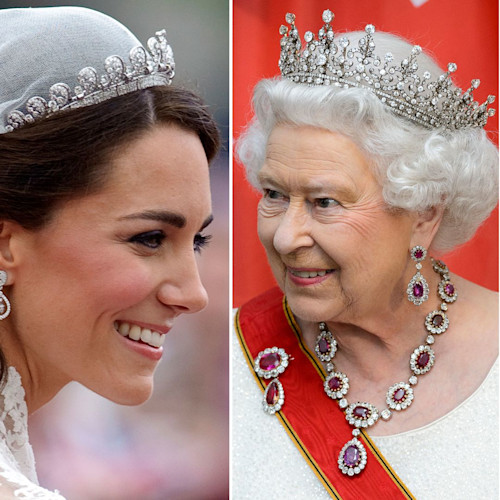 Best photos of the royal family's tiaras worn by Princess Kate, Queen Camilla and more