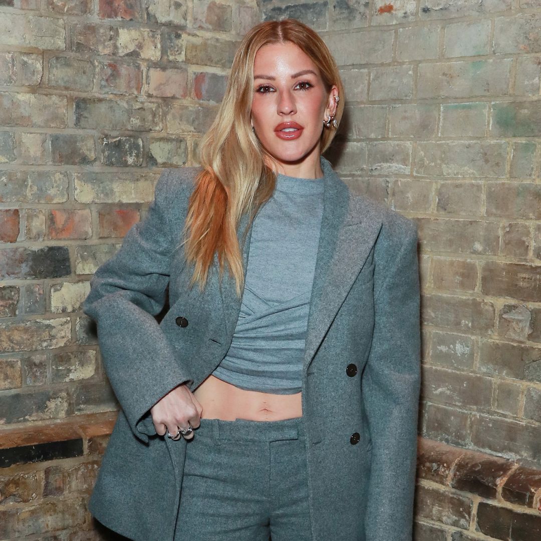 Ellie Goulding’s knee high socks and crop top look is peak cool-girl