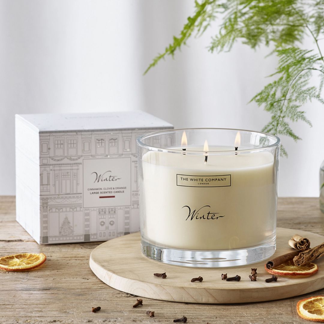 The White Company Winter Large Candle 