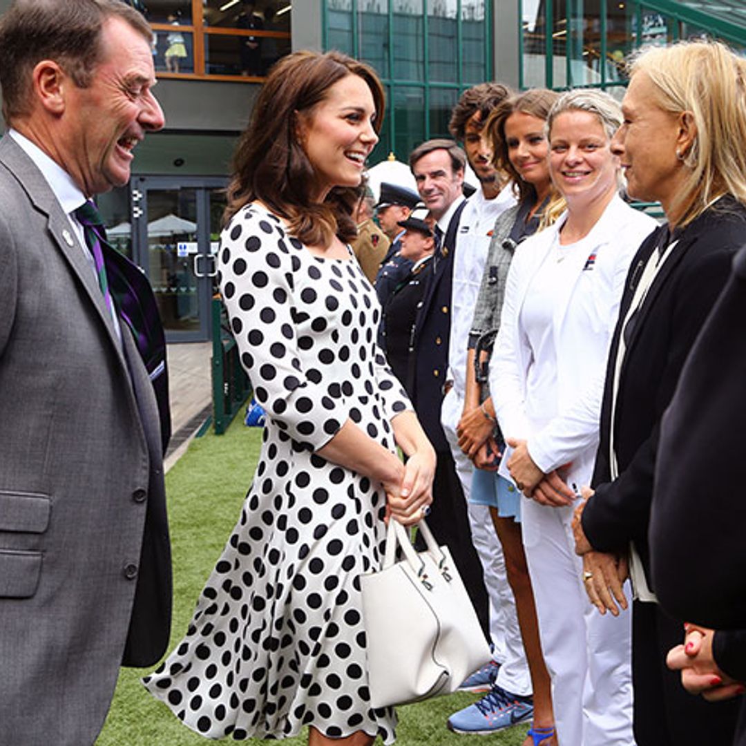 The Duchess of Cambridge swaps signature clutch for handbag at Wimbledon
