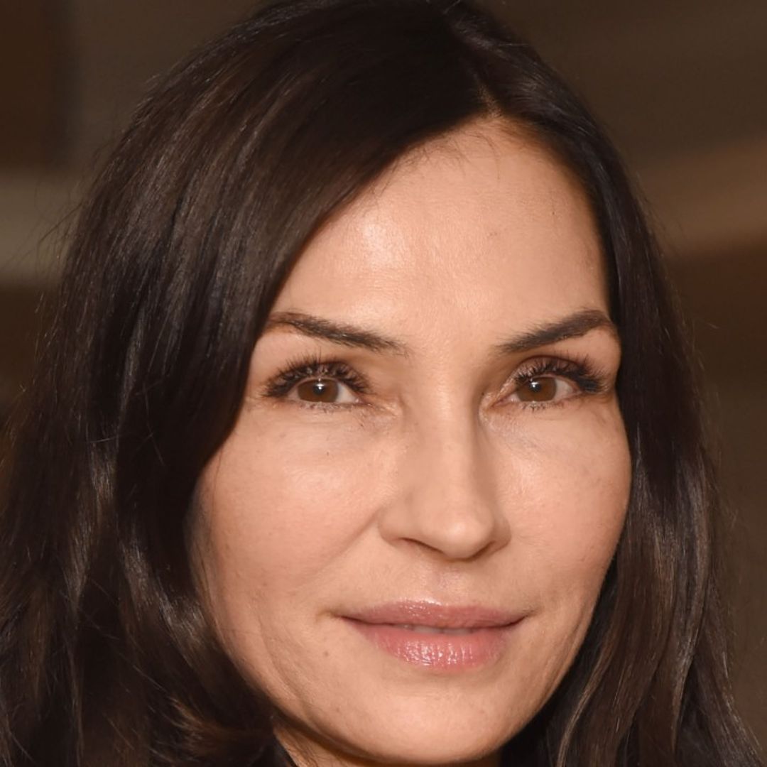 X-Men's Famke Janssen makes a surprise appearance in Strictly front row