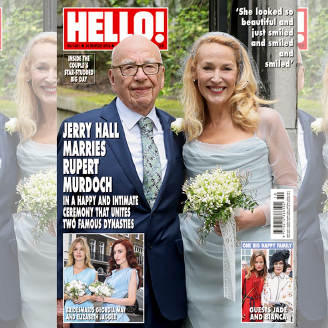 Flashback Friday: Rupert Murdoch and Jerry Hall's romantic wedding