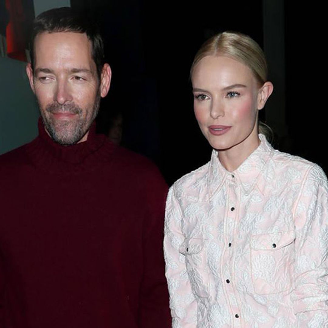 Kate Bosworth pretty in pink at Calvin Klein fashion show