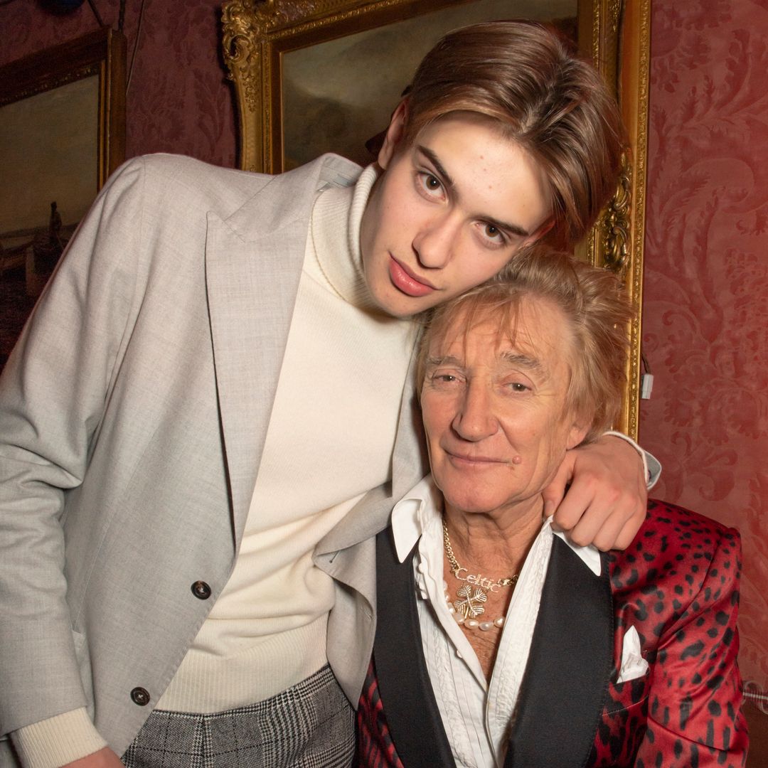 Penny Lancaster and Rod Stewart's teenage son looks so like his rockstar dad in brooding photo