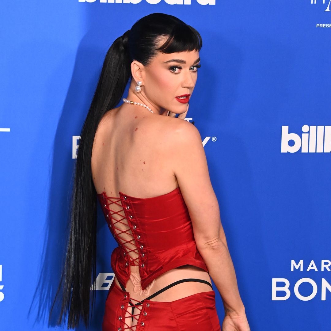 Katy Perry exposes her bare bottom in red carpet PVC look you can't miss