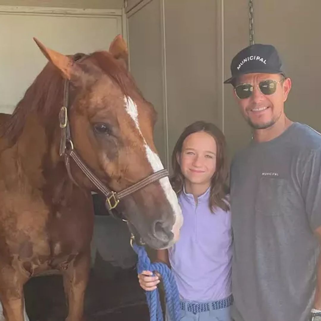 Mark's daughter Grace is a talented horse rider