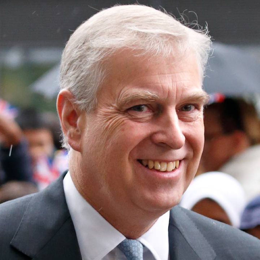 Prince Andrew is all smiles as he marks special achievement