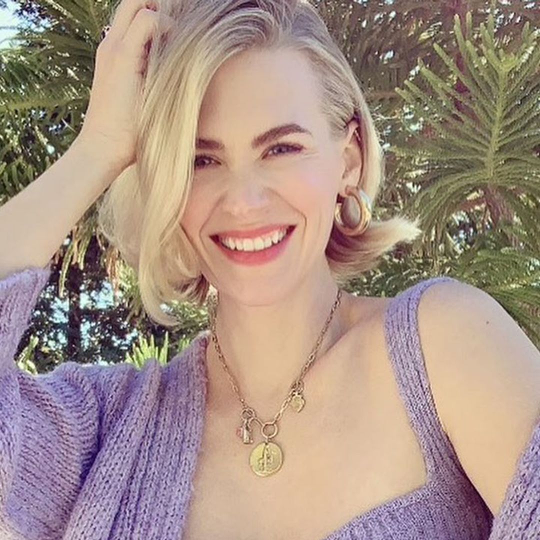 January Jones stuns in the most glamorous dressing gown selfie