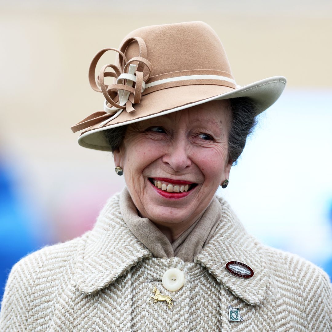 Princess Anne is so classy in suede knee-high boots and hot pink lips