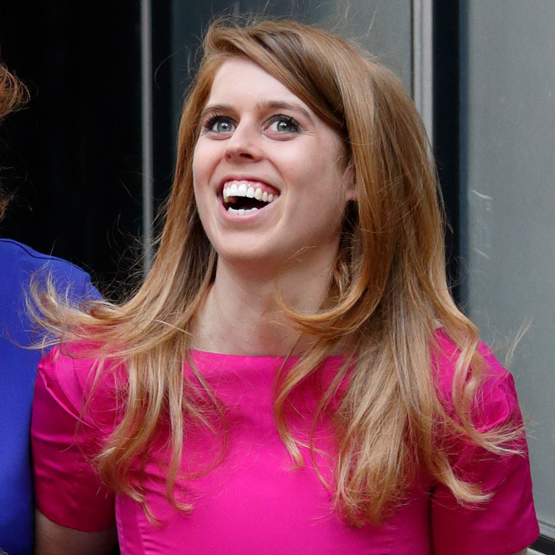 Princess Beatrice channels Barbie in hot pink mini wedding guest dress and skyscraper heels