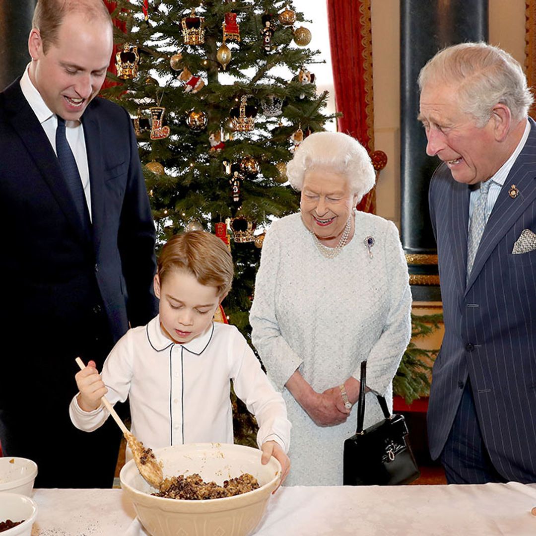 The Queen pictured baking with Prince George in adorable photos