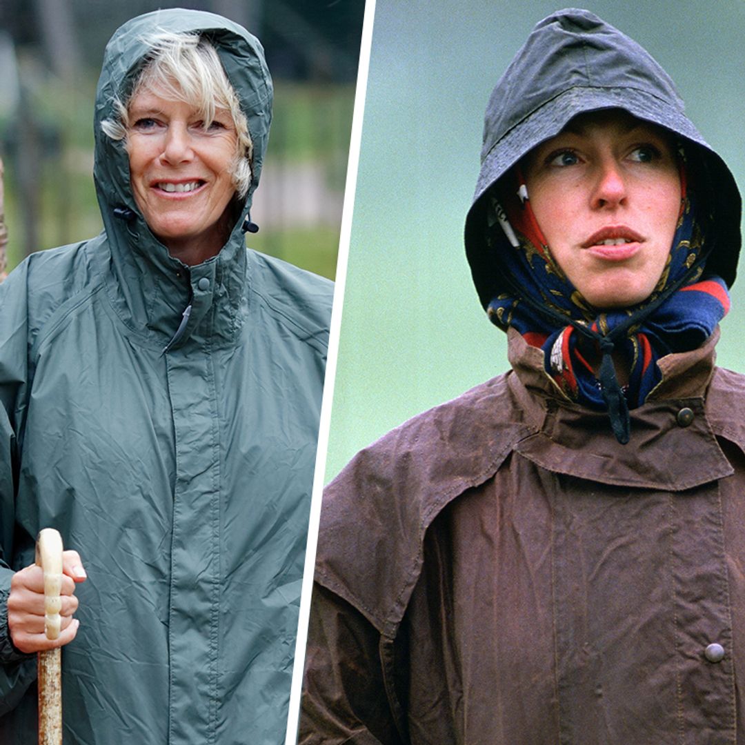 Royals in raincoats: Princess Kate, Princess Anne and Zara Tindall's chic wet weather moments