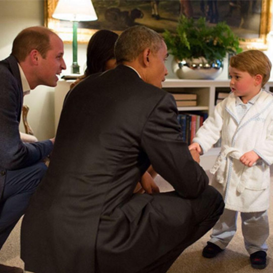 President Obama says he only came to London to meet 'adorable' Prince George