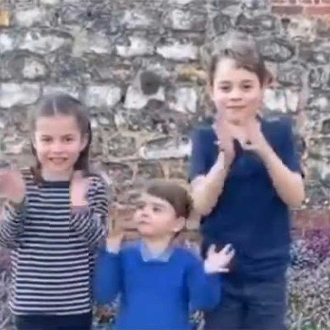 George, Charlotte and Louis join nation as they clap for NHS workers