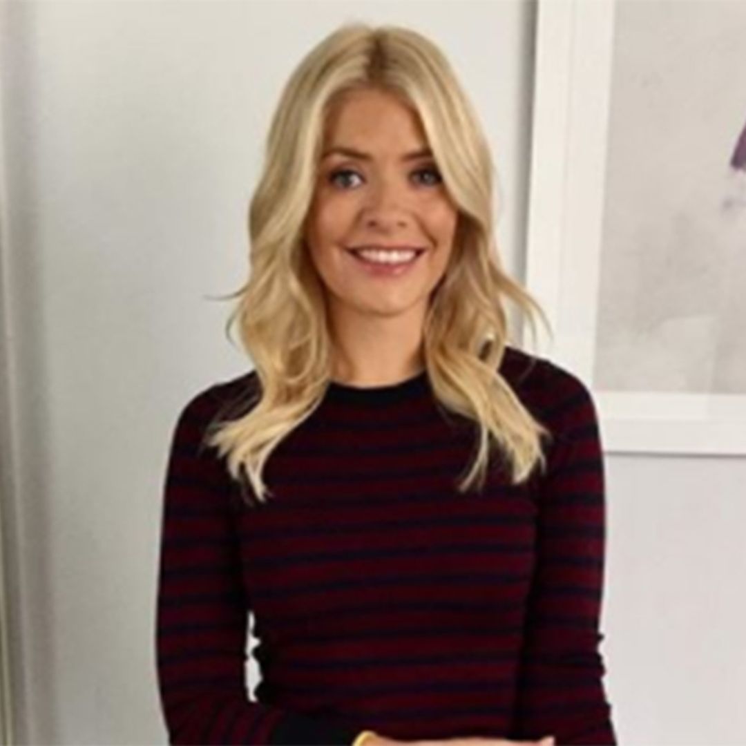 Holly Willoughby nails autumn trends in Warehouse striped jumper and culottes