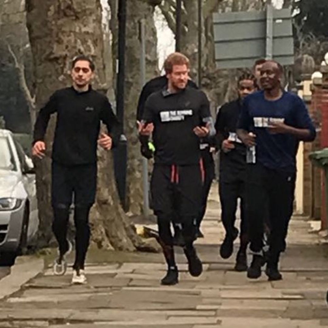 Did you spot Prince Harry on his jog around London?