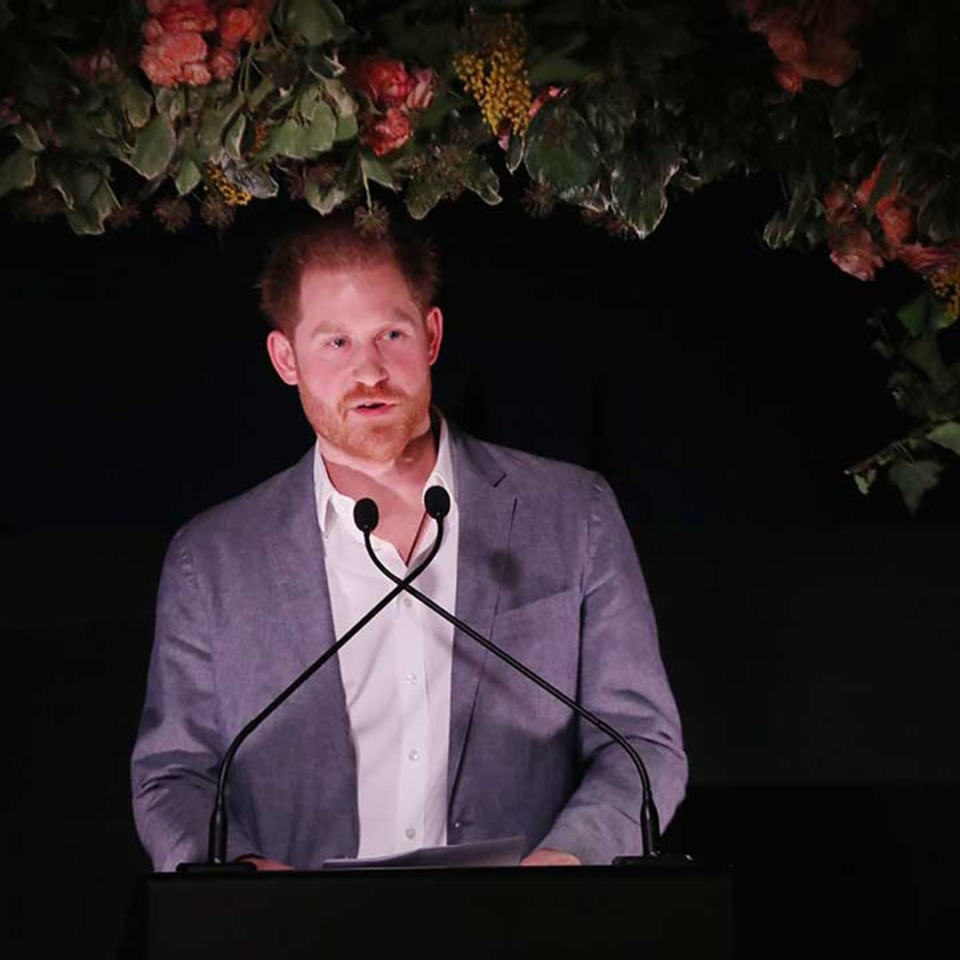 Small detail in Prince Harry's moving speech that reveals he made the decision to step back