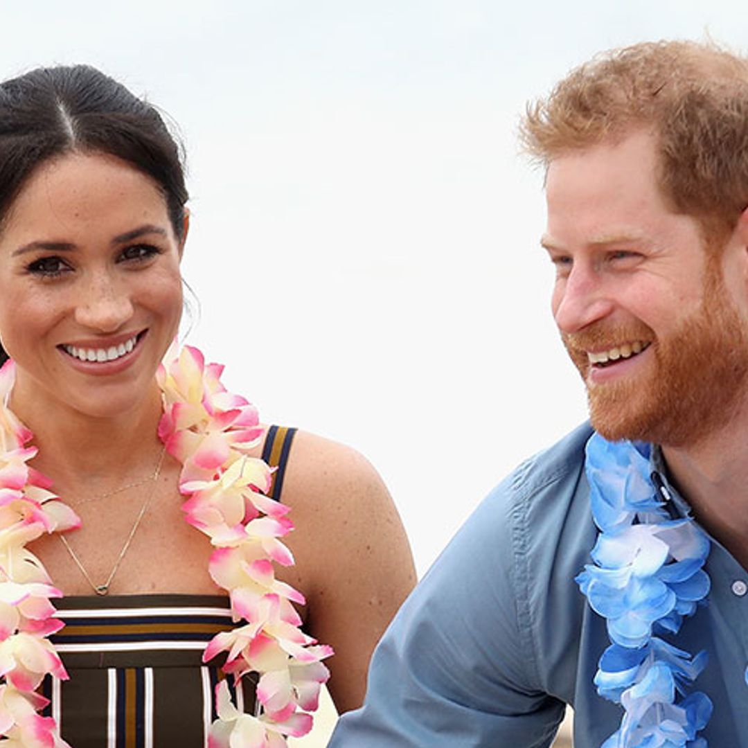 See Prince Harry's stunned reaction when he sees Meghan Markle lookalike